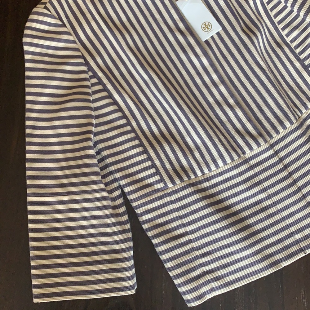 Tory Burch Rene Striped Jacket - Picture 6 of 11